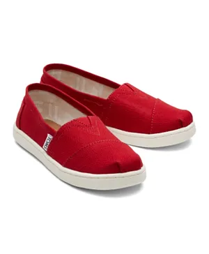 Toms Glitter Alpargata Shoes - Red