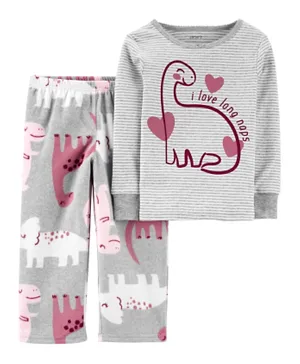 Carter's Dinosaur Pajama - Grey Pink