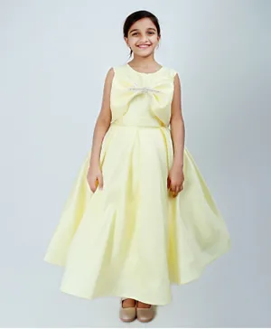 فستان مناسبات للأطفال من أكاس - أصفر