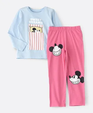 Disney Girls Hanger Packed Pajama Set - Multicolor