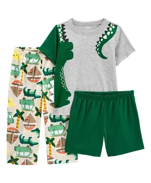 Carter's 3-Piece Alligator Loose Fit Pyjamas - Green