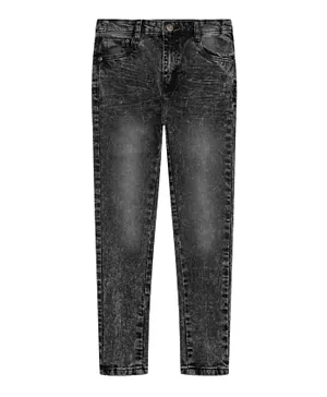 مينوتي بنطال جينز سكيني بتصميم ممزق  - لون أسود