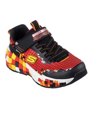 Skechers Megacraft 3 Velcro Shoes - Red and Black