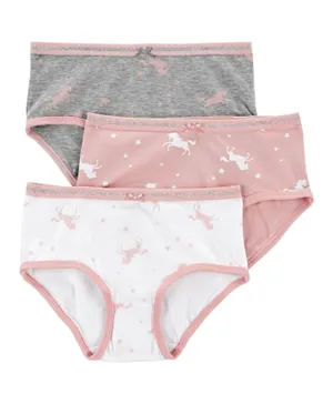 Carter's 3 Pack Unicorn Panties - Pink