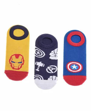 Comic Kids By UrbanHaul - Avengers Pack of 3 Socks for Boys - Multi Colour
