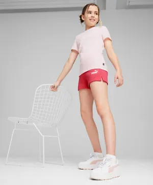 PUMA Logo Tee & Shorts Set - Whisp Of Pink