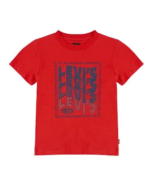 Levi's LVB Wavy Logo T-Shirt - Red