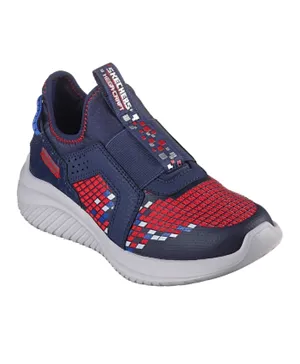Skechers Ultra Flex 3.0 Shoes - Navy and Red