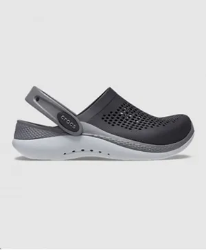 Crocs - LiteRide Clogs - Black & Grey
