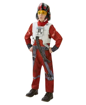 Rubie's Disney Star Wars VII X-Wing Fighter Pilot Deluxe Costume - Red