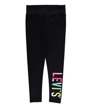 Levi's - High Rise Logo Knit Leggings - Black