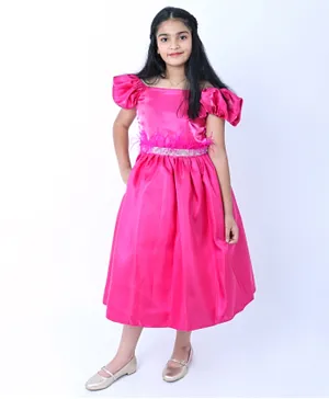 فستان مناسبات للأطفال كيك503 من أكاس - وردي