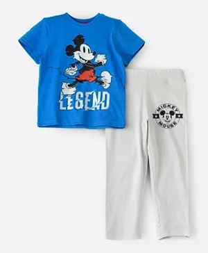 Disney Boys Hanger Packed Pajama Set - Blue and Grey