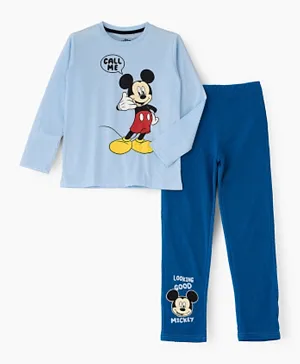 UrbanHaul X Disney Mickey Mouse Pyjama Set - Blue