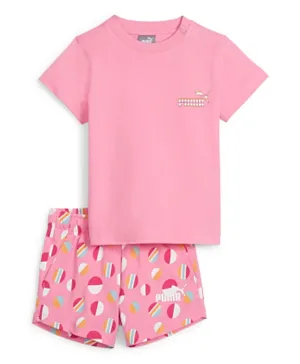 PUMA ESS+ Summer Camp Infants Set JS - Fast Pink