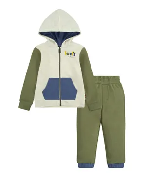Levi's - Colorblock Hoodie and Jogger Set - Green