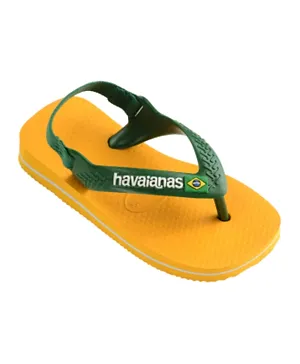 Havaianas Brazil Logo Flip Flops - Yellow