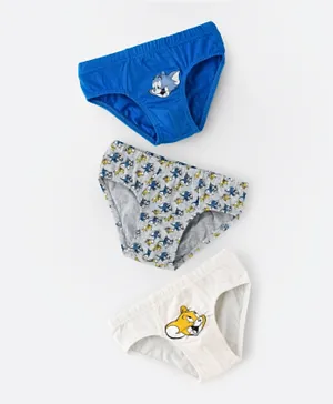 Warner Brother 3 Pack Tom and Jerry Briefs - Multicolor