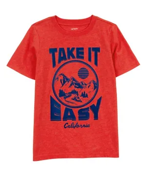 Carter's Take It Easy Graphic Tee - Red