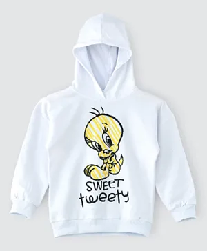 Warner Bros - Looney Tunes Hooded Sweatshirt - White