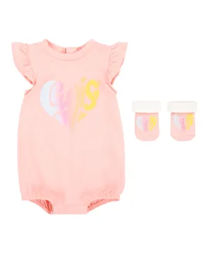 Levi's Heart Romper and Bootie SE - Light Pink