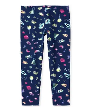 The Children's Place Milky Way Printed Leggings - Blue