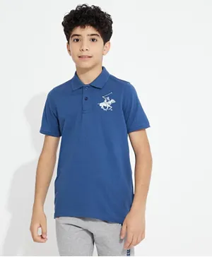 Beverly Hills Polo Club Logo Graphic T-Shirt - Blue