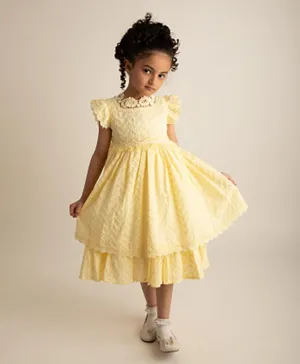Kholud Kids - Girls Dress - Yellow