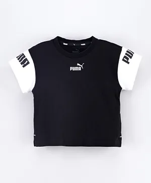 PUMA Round Neck T-Shirt - Black