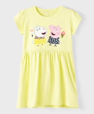 Name It Peppa Pig Dress - Sunny Lime