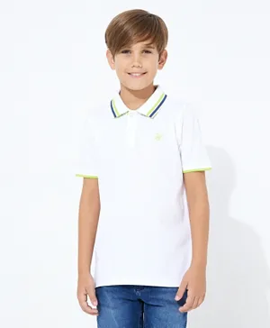 Beverly Hills Polo Club - Short Sleeve Polo T-Shirt - White