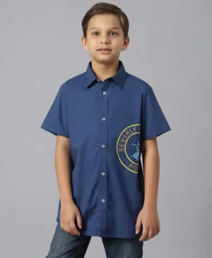 بيفرلي هيلز بولو كلوب - قميص بشعار الماركة - أزرق