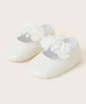 Monsoon Children Shimmer Corsage Booties - Ivory
