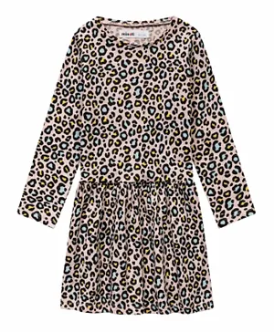 Minoti Leopard Printed Dress - Multicolor