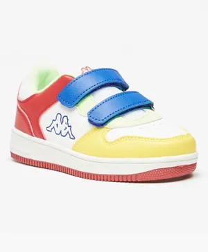Kappa Colorblock Sneakers With Double Velcro Closure - Multicolor