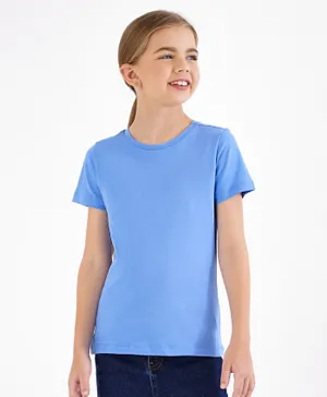 Only Kids Round Neck T-Shirt - Blue