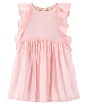 OshKosh B'Gosh Ruffle Chiffon Dress - Pink