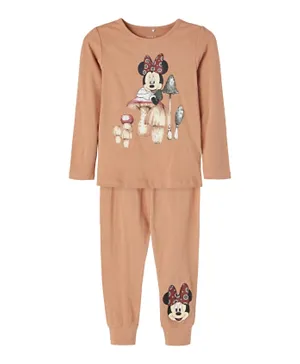 Name It Minnie Mouse Nightsuit - Beige