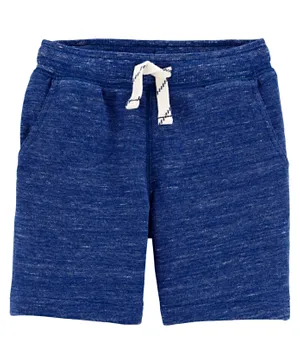 Carter's Marled Pull-On French Terry Shorts - Navy