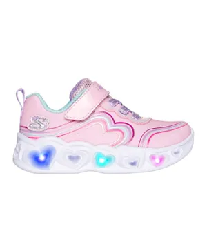 Skechers Heart Lights LED Shoes - Pink