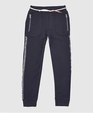 R&B Kids - Solid Jogger with zipper -Charcoal