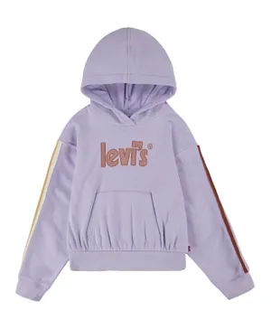 Levi's - Pullover Hoodie With Tapin -  Purple