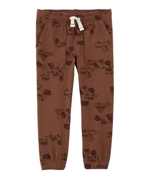 Carter's Pull-On French Terry Pants-Brown