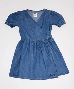 Levi's LVG Puff Sleeve Woven Dress - Blue