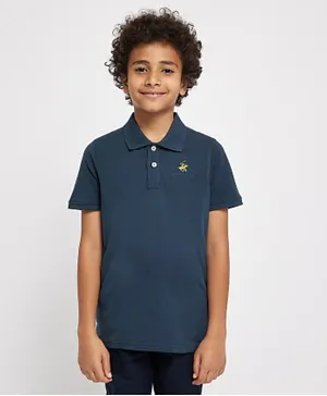 Beverly Hills Polo Club - Short Sleeve Polo T-Shirt - Dark Grey