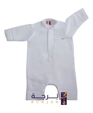 Burjah - Saudi Traditional Thobe Onesies - White