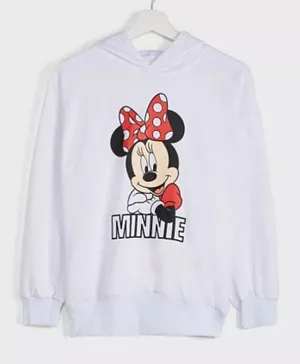 Disney Minnie Mouse Hoodie - White