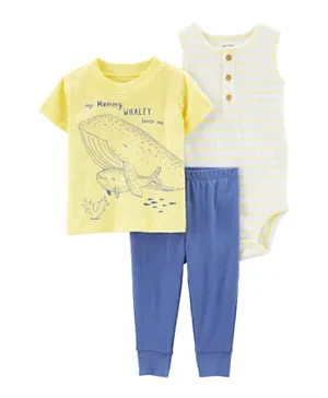Carter's 3-Piece Whale Outfit Set-Multicolor
