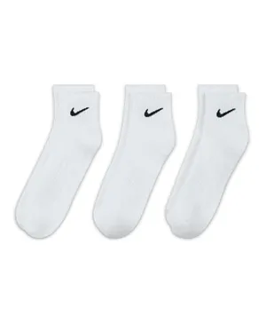 Nike 3 Pack Everyday Socks - White