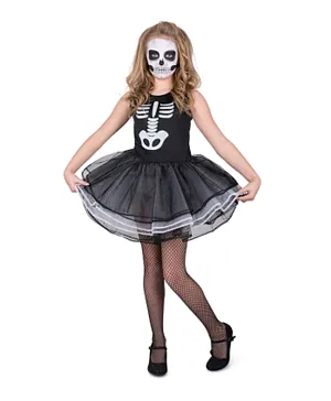 Mad Toys Bones Tutu Dress Halloween Costume - Black